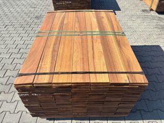 Ca. 357x Guyana Teak Planken Geschaafd, 21x145mm, lengte 336/70cm, 21/